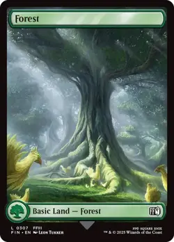 4 x Forest (0307) - Final Fantasy - Common - Basic Land Full Art - Image 1