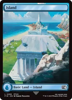 4 x Island (0299) - Final Fantasy - Common - Basic Land Full Art - Image 1