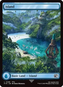 4 x Island (0298) - Final Fantasy - Common - Basic Land Full Art - Image 1