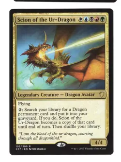 Scion of the Ur-Dragon: MtG Magic the Gathering Commander 2017 Rare NM - Image 1
