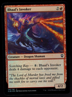 Bhaal's Invoker 163/361 Common Foil Baldur's Gate Magic The Gathering NM - Image 1