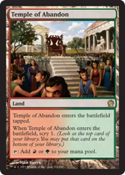 Temple of Abandon - Foil LP, English MTG Theros - Image 1