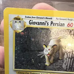 Pokemon TCG Giovanni's Persian 8/132 Gym Challenge Unlimited Holo MP - Image 5