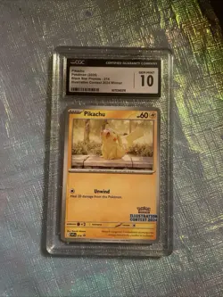 Pokemon 2025 Illustration Contest Pikachu #214 CGC 10 Pristine - Image 1