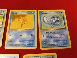 Pokemon Base Set 1999 Water Cards Lot Of 7 Wartortle-Squirtle-Magikarp-Staryu - Image 3