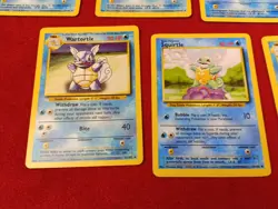 Pokemon Base Set 1999 Water Cards Lot Of 7 Wartortle-Squirtle-Magikarp-Staryu - Image 4