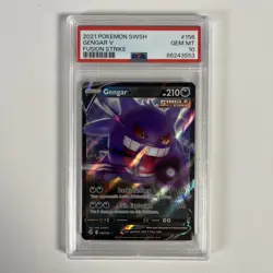 2021 POKEMON SWORD & SHIELD FUSION STRIKE #156 GENGAR V PSA 10 - Image 1