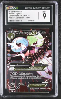 CGC 9 M Gardevoir EX Generations RC31/RC32 Radiant (Collection) Holo Pokemon - Image 1