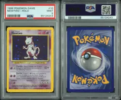 PSA 9 No Reserve Mewtwo 010/102 Base Set Holo RARE Pokemon - Image 3