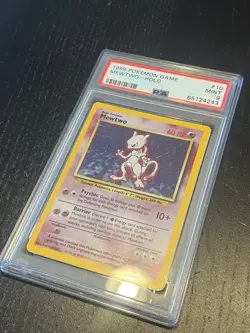 PSA 9 No Reserve Mewtwo 010/102 Base Set Holo RARE Pokemon - Image 4