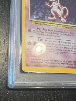 PSA 9 No Reserve Mewtwo 010/102 Base Set Holo RARE Pokemon - Image 5