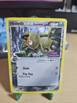 2006 Pokemon EX Holon Phantoms Meowth Delta Species Reverse Holo #71/110 - Image 1