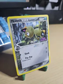 2006 Pokemon EX Holon Phantoms Meowth Delta Species Reverse Holo #71/110 - Image 3