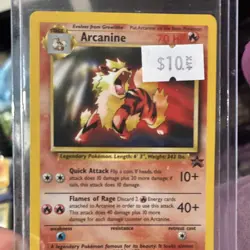 Pokemon TCG Arcanine Wotc Promo 06/53 Regular Promo 70 HP Legendary 1999 - Image 1