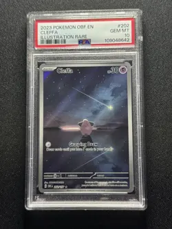 2023 Pokemon Obsidian Flames Cleffa IR 202/197 PSA 10 - Image 1