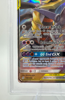 2019 Pokemon Sun & Moon Unified Minds Garchomp & Giratina GX #146 | PSA 8 NM-MT - Image 4