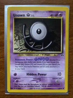 Unown U #51 Pokemon Neo Discovery - Image 1