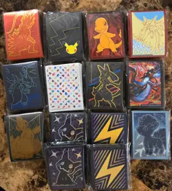 Pokemon TCG Various Sets ETB Deck Sleeves Sealed (Lot Of 14) - Image 1