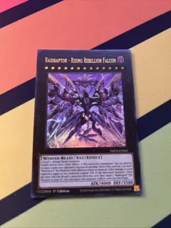 Yu-Gi-Oh! Raidraptor Rising Rebellion Falcon PHNI-EN045 Ultra Rare 1st Ed NM - Image 3