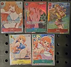 ONE PIECE CCG LOT OF 5 NAMI's MIXED SETS ALL NM+ - Image 1