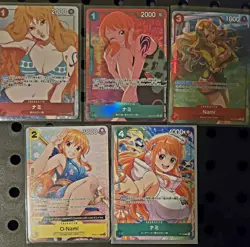 ONE PIECE CCG LOT OF 5 NAMI's MIXED SETS ALL NM+ - Image 4