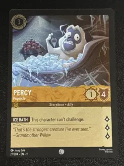 Disney Lorcana Winterspell Percy - Pupsicle Cold Foil 27/204 NM - Image 1