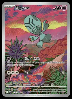 Pokemon Cards Elgyem 120/086 Black Bolt Illustration Rare NM - Image 1