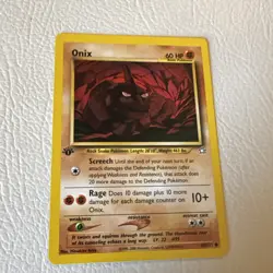 Onix 69/111 1st Edition Pokemon Card Neo Genesis Common WOTC - Image 1
