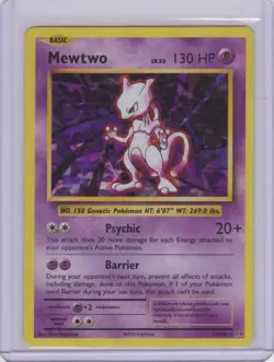 Pokemon TCG XY Evolutions Mewtwo Holo Card 51/108 Cracked Ice Rare LP - Image 1