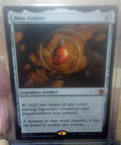 MTG MAGIC: The Gathering Mox Amber Dominaria Regular Mythic Rare - Image 1