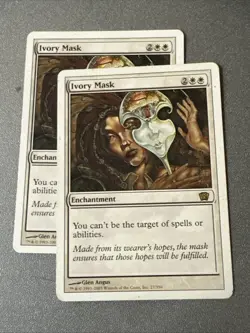 Ivory Mask X2 8th Edition Ex Condition See Pics Front/back - Image 1
