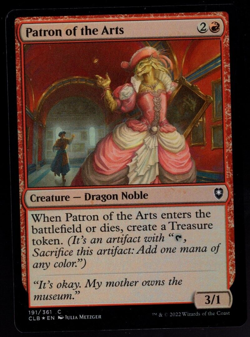 Patron of the Arts 191/361 Common Foil Baldur's Gate Magic The Gathering NM - Image 1