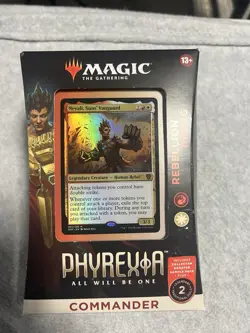NEW Magic: The Gathering Phyrexia: All Will Be One Commander - Box Damage - Image 1