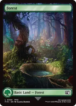 4 x Forest (0306) - Final Fantasy - Common - Basic Land Full Art - Image 1