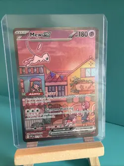 Pokemon Mew EX 053 SVP Full Art Holo Promo Card 180 HP Psychic - Image 1