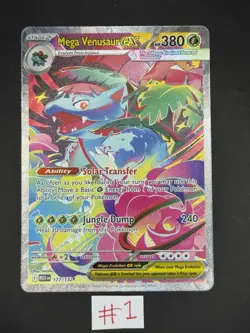 Pokemon TCG - Mega Venusaur EX 177/132 SIR NM Pack Fresh Mega Evolutions - Image 1