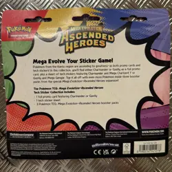 Pokemon TCG Mega Evolutions Ascending Heroes Gastly Tech Sticker NEW & SEALED - Image 2
