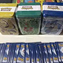 3 Factory Sealed Pokemon 2022 Stacking Tins - Silver Tempest, Lost Origin Packs - Image 2