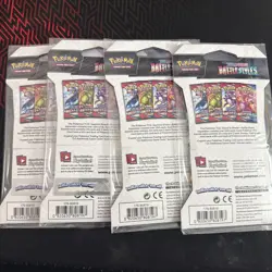 Pokemon TCG Battle Styles Sleeved Booster Art Set 4 Packs - New Factory Sealed - Image 2