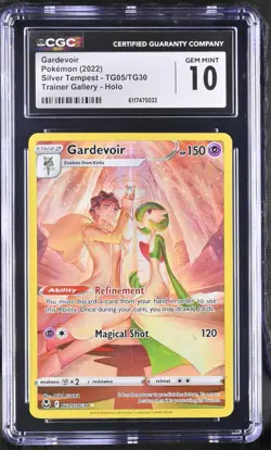 Pokemon Silver Tempest Ultra Rare Gardevoir TG05/TG30 CGC 10 Gem Mint - Image 1