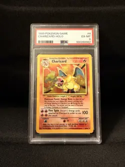 1999 Pokemon Base Set Charizard 004/102 Holo PSA 6 EX-MT WOTC READ DESCRIPTION! - Image 1
