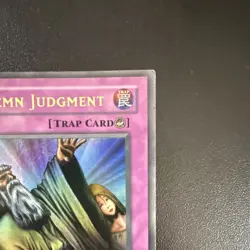 Solemn Judgment Yu-Gi-Oh! Ultra Rare Unlimited Metal Raiders MRD-EN127 Trap - Image 4