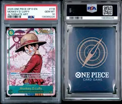 2025 ONE PIECE OP13 118 CARRYING ON HIS WILL MONKEY D LUFFY SEC ALT ART PSA 10 - Image 3