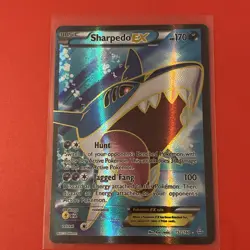 Pokemon TCG Sharpedo-EX Primal Clash Holo Full Art Ultra Rare Card 152/160 - Image 1