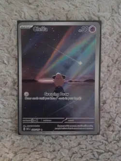 Pokemon TCG Cleffa Full Art Holo Card 202/197 Obsidian Flames Illustration Rare - Image 1