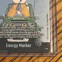 Son Goku E-48 Silver Energy Marker Dragon Ball Manga Booster Card Fusion World - Image 5