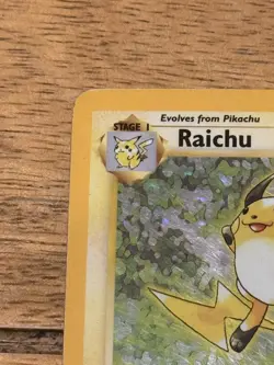 Pokemon TCG Raichu Base Set Holo Rare Card 14/102 - Image 2