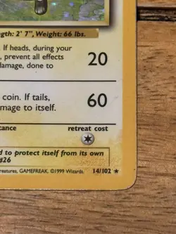 Pokemon TCG Raichu Base Set Holo Rare Card 14/102 - Image 4