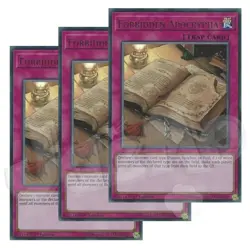 Yugioh - Forbidden Apocrypha x 3 - 1st Edition Ultra Rare NM - Free Holo Card - Image 1