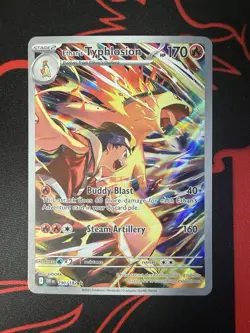 Ethan's Typhlosion 190/182 Illustration Rare Destined Rivals Pokemon Card - Image 3